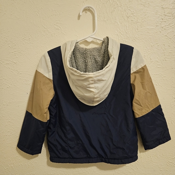 Shein Toddler Boy Fleece Lined Jacket - Picture 3 of 4